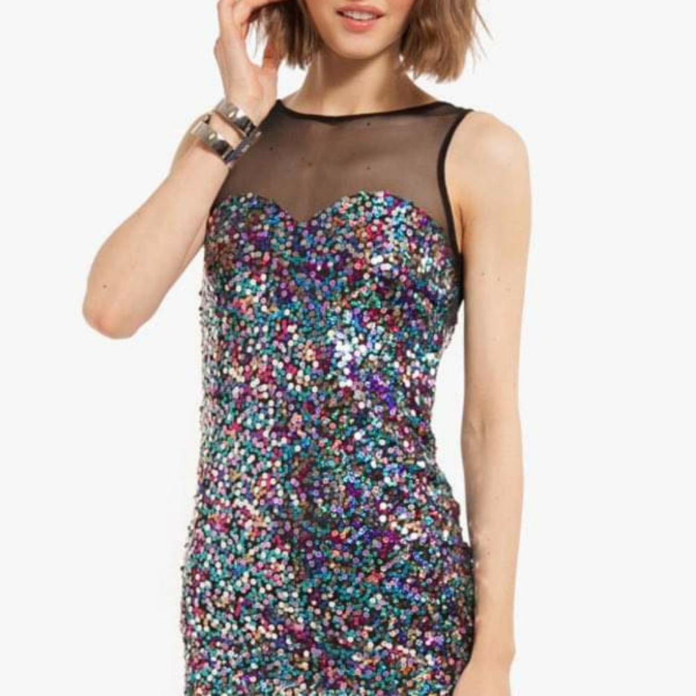Tobi sequin mini dress in size M